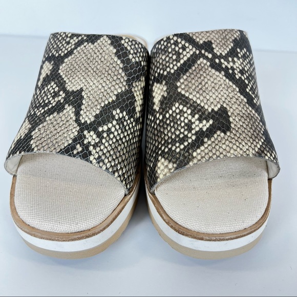 Dolce Vita snakeskin wedge slides faux reptile - Picture 2 of 9